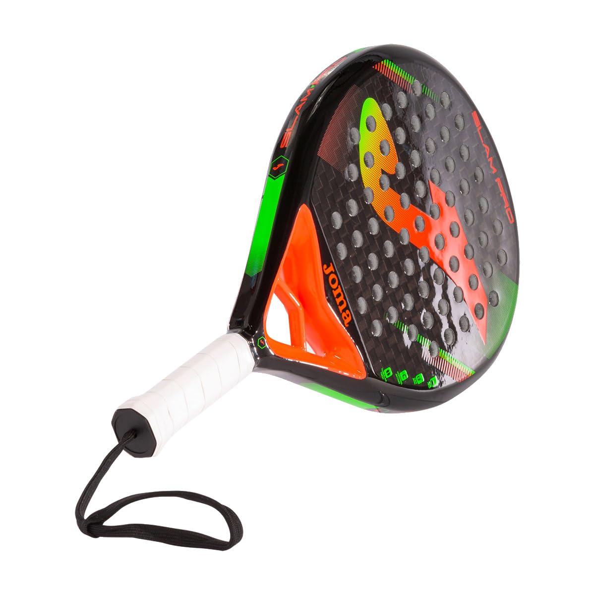 Raqueta de Padel Joma Slam Pro Black Coral Fibra de Carbono 12K Alta Profesional