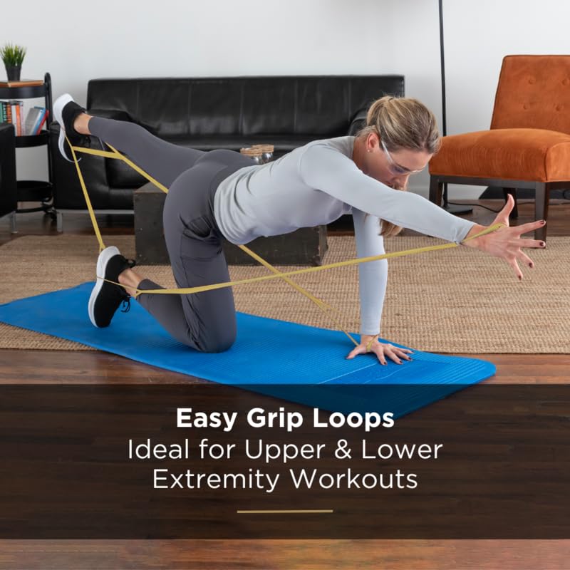 Banda de Resistencia Theraband CLX Verde para Ejercicio en Casa y Entrenamientos de Cuerpo Completo