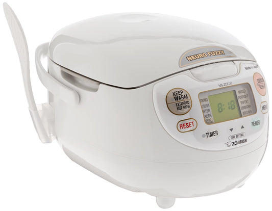 Arrocera Zojirushi Blanco Premium Neuro Fuzzy 5.5 Tazas Hecho en Japon