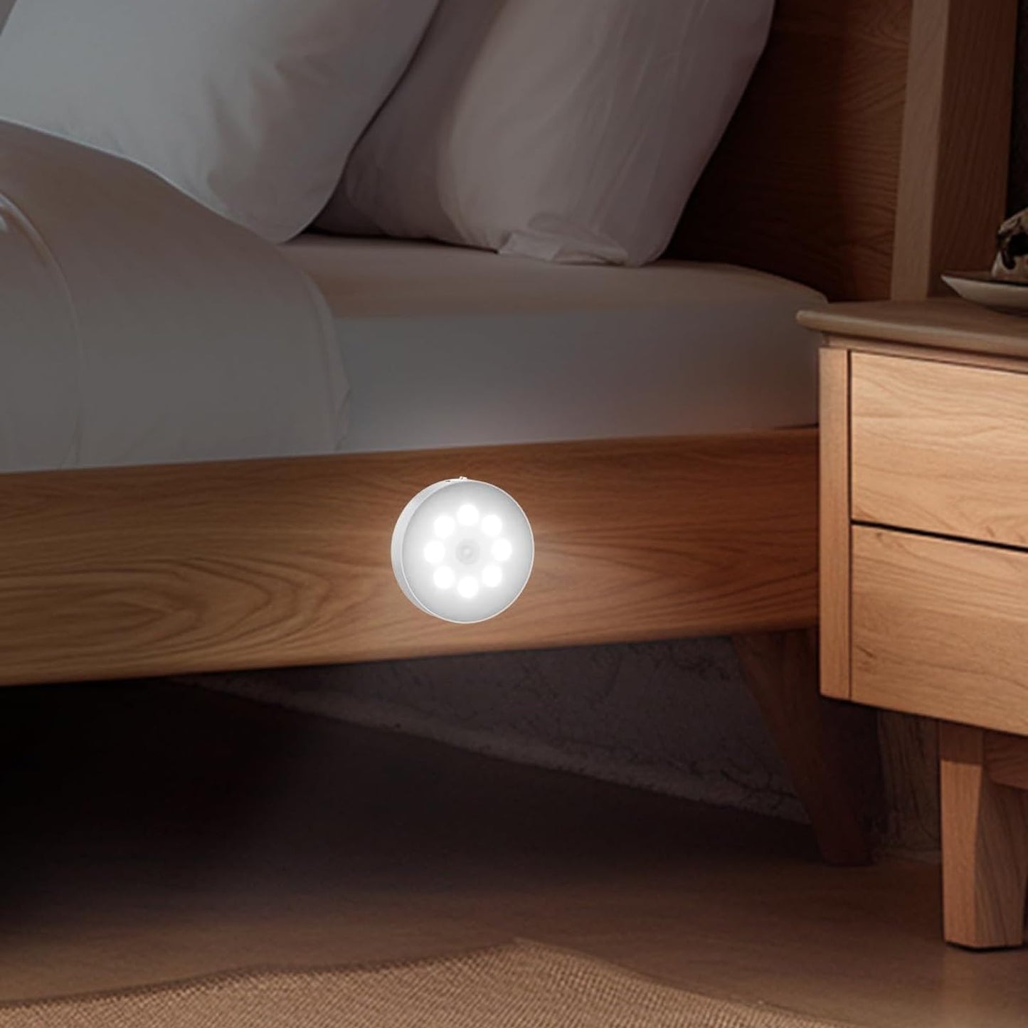 Luz Led Recargable VTZAQZSS Blanca con Sensor de Movimiento 10PCS para Escaleras, Sala, Closet, Vestíbulo, Baño y Cocina