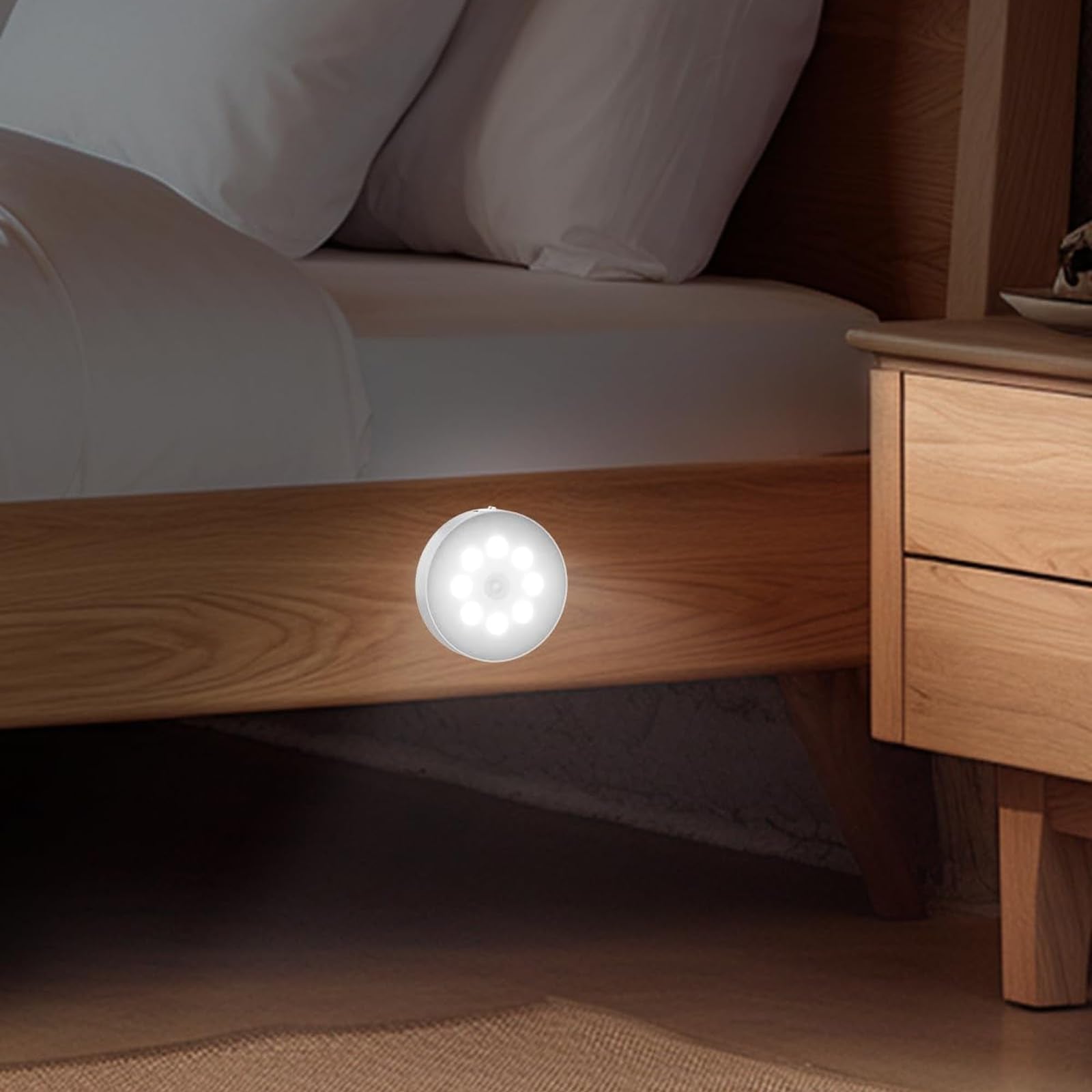 Luz Led Recargable VTZAQZSS Blanca con Sensor de Movimiento 10PCS para Escaleras, Sala, Closet, Vestíbulo, Baño y Cocina