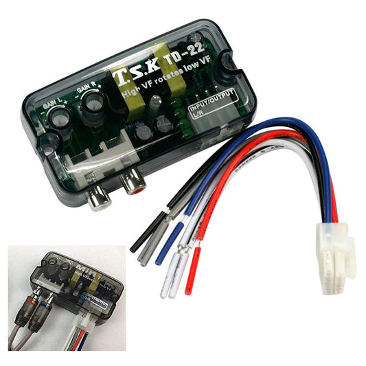Adaptador Estéreo de Automóvil de Nivel de Altavoz a Línea Baja