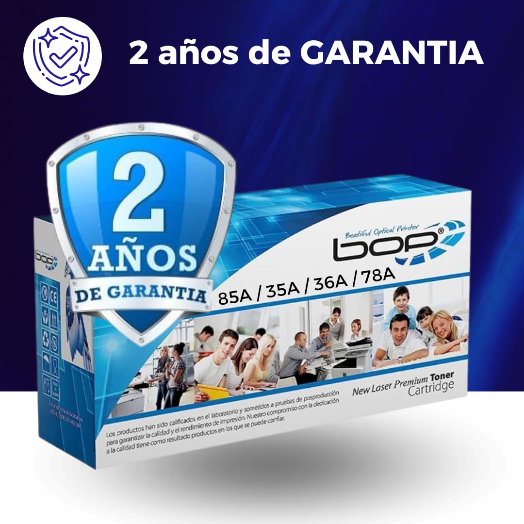 Tóner Genérico Compatible HP LaserJet Negro con 2 Años de Garantía
