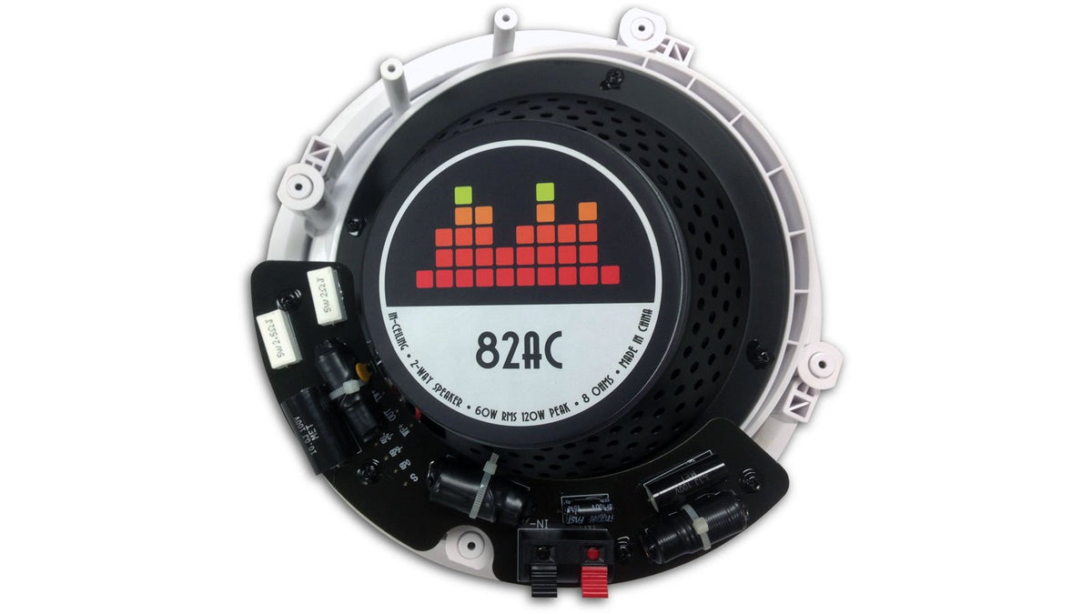 Bocina de Techo 82 AC Blanco con Tweeter Pivotante de 120 Watt en Ángulo de 2 Vías