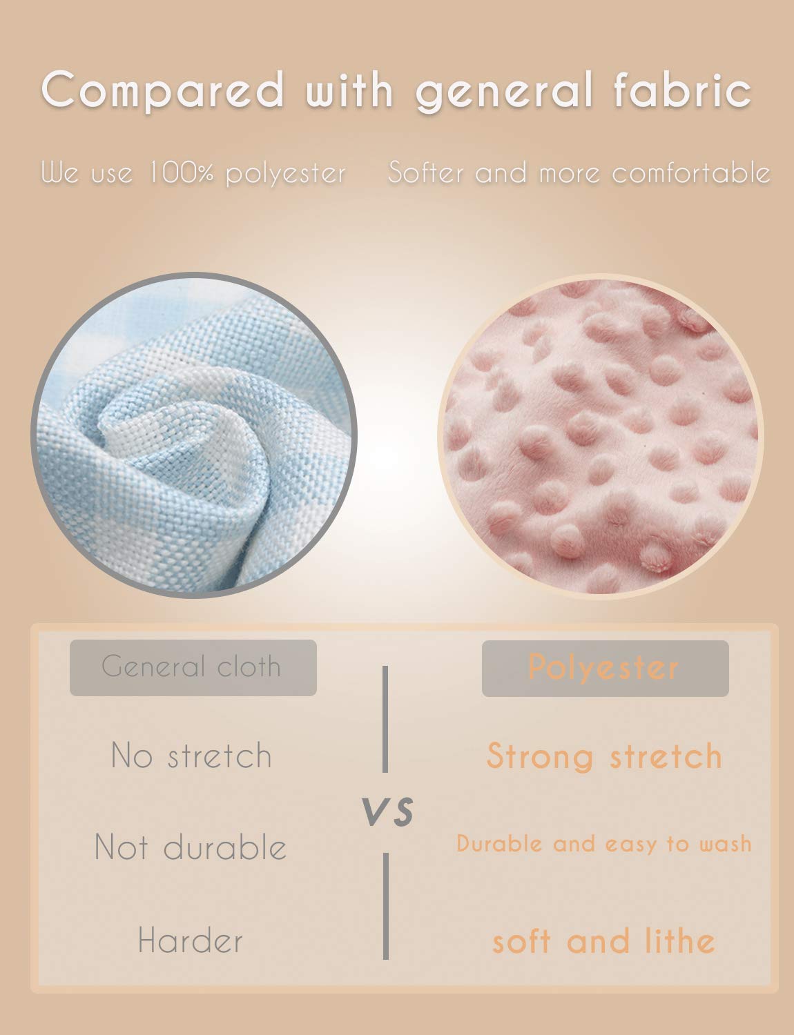 Cambiador de pañales para bebé, ultra suave, funda para cambiador de pañales, 100% algodón, sábanas para cambiar de mesa para bebés y niños, Cambio de cubierta de la almohadilla, Rosa claro