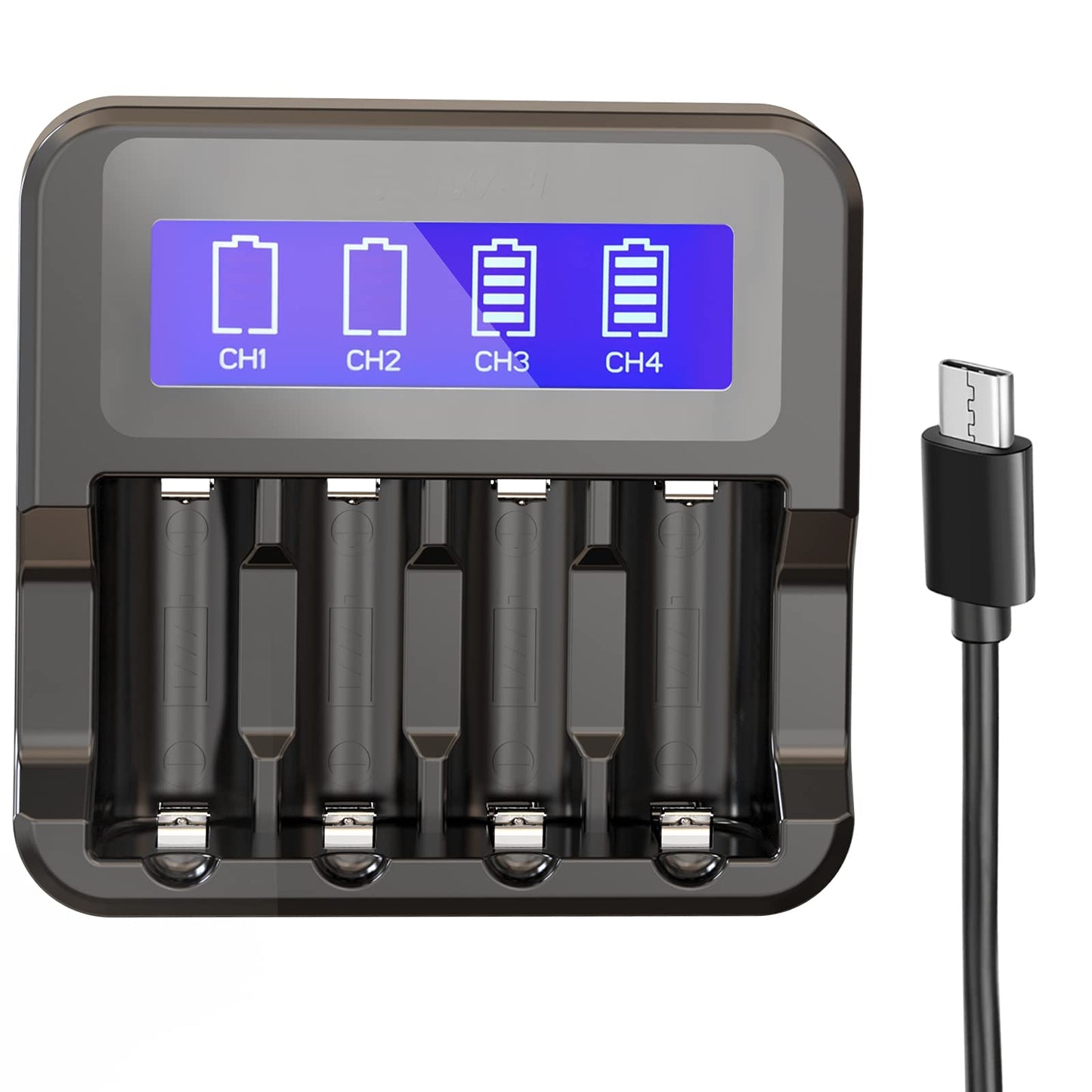 Baterías Recargables EaseBuy 3,7 V con Cargador para Cámaras Arlo y Linterna