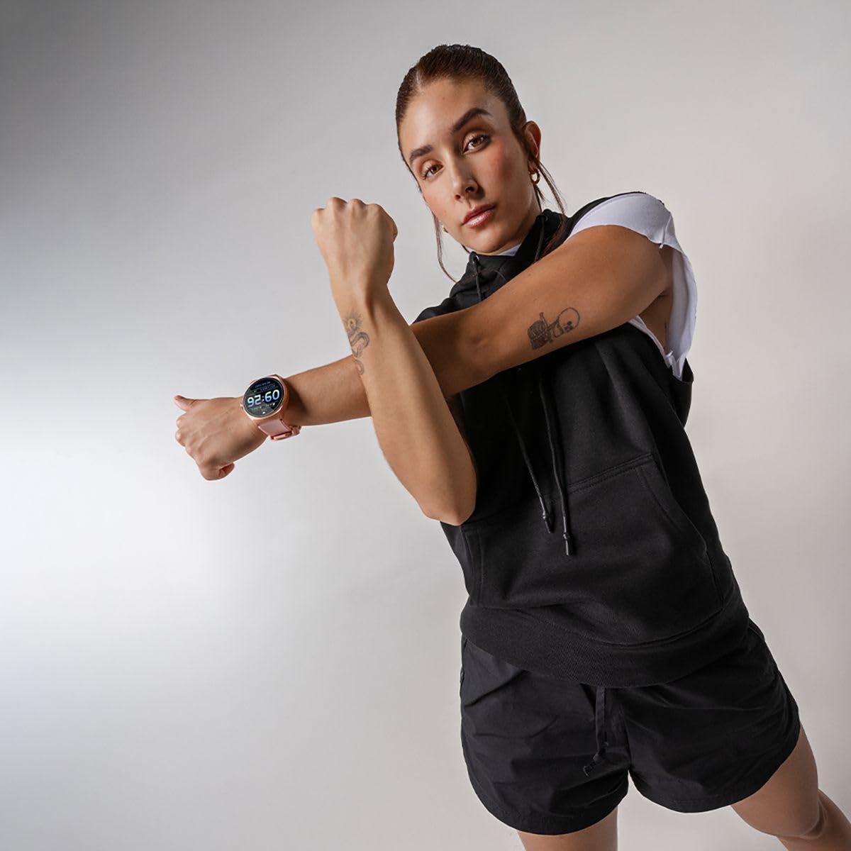 Smartwatch STF Kronos Trek Rosa Resistente al Agua