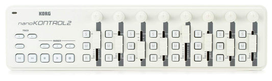 Korg nanoKONTROL 2-WH Sintetizador de tamaño compacto con conexión de USB, color Blanco