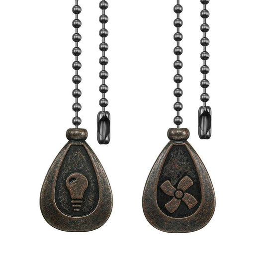 Juego de Cadena de Bronce Dotlite Extensión Decorativa con Colgante para Ventilador de Techo