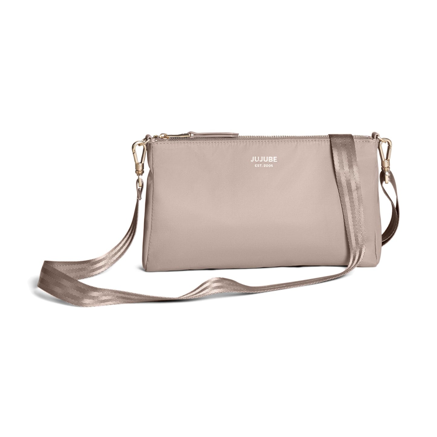 JuJuBe - Juego de bolsa de 3 piezas, bolsas organizadoras para pañales, bolso convertible a pequeño con correa cruzada, perfecto para viajes, bolsa de cosméticos o maquillaje, grande, mediano y