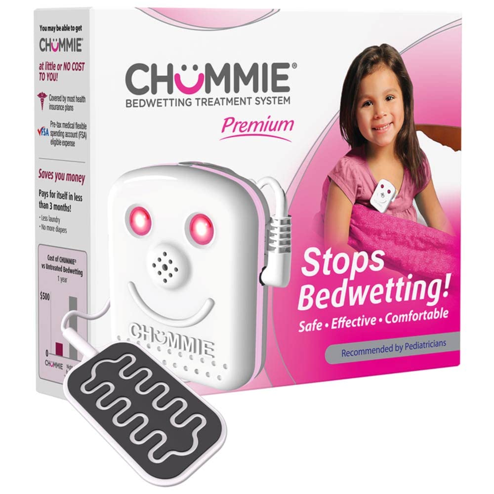 Chummie Premium Mojar la Cama de Alarma para Deep Traviesas - Sistema con Sonidos Fuertes, Luces Brillantes y Fuertes Vibraciones, color rosado