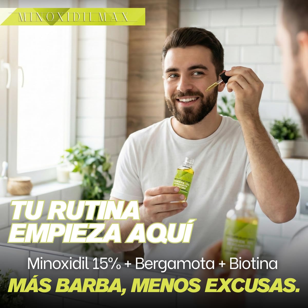 Set de Botellas MinoxidilMax Fórmula Patentada para Cabello y Barba