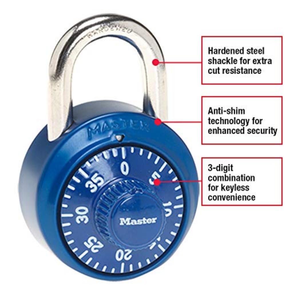 Candado de Combinación Master Lock 4.7 cm Multicolor