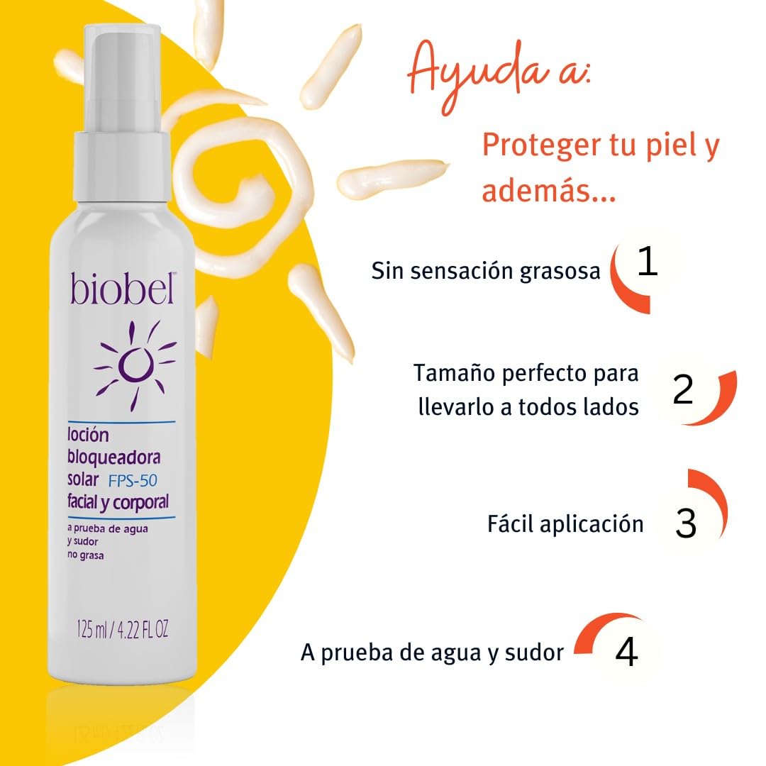 Biobel Loción Bloqueadora Solar FPS-50 125ml