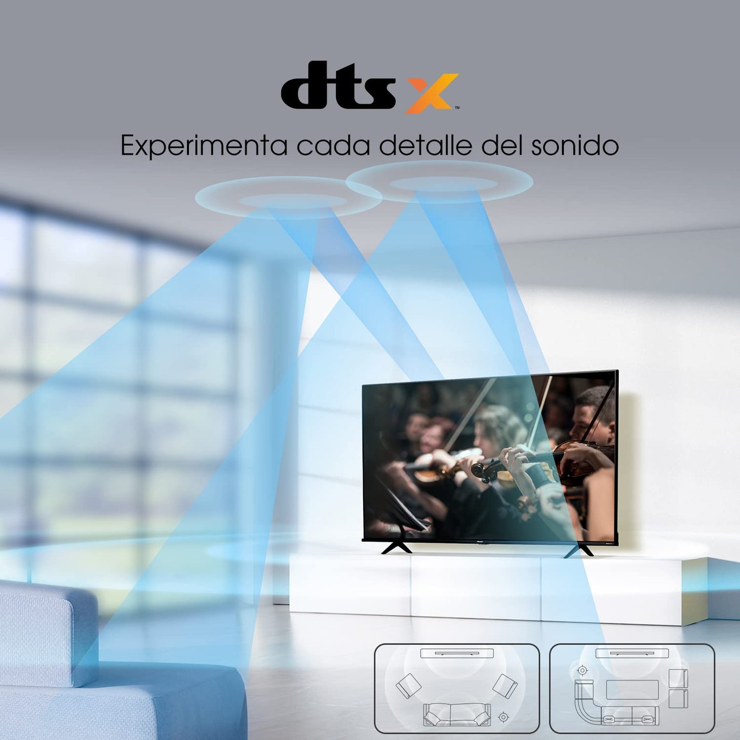 Hisense Pantalla 65" 4K Smart TV LED 65A6H Google TV (2022) (Reacondicionado)