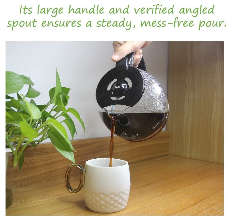 Cafetera de repuesto de 12 tazas, compatible con Kitchenaid KCM1209 KCM1208 Cuisinart DCC 1220BKS, Capresso SG300, Gourmia GCM3260, Krups Essential Wamife Mueller 12 tazas