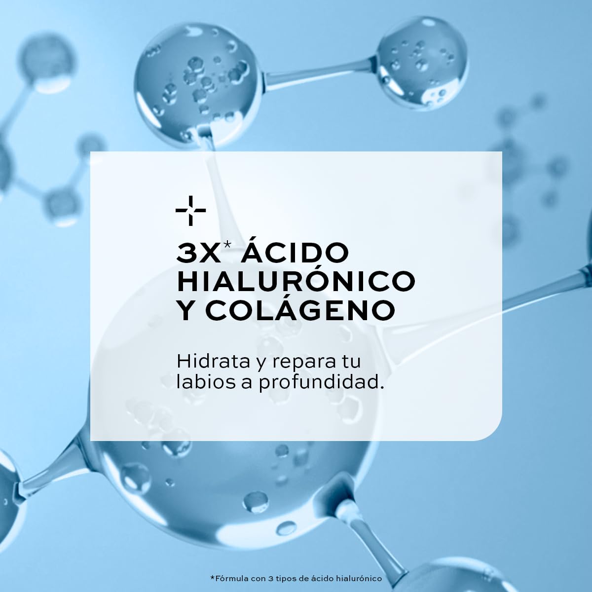 L'BEL - Solutions pro-hialuron Bálsamo Labial Rosé Universal, Sérum Labial, 72 Horas de Hidratación y Reparación, con 3 Tipos de Ácido Hialurónico y Colágeno, Tratamiento Intensivo, Uso Diario