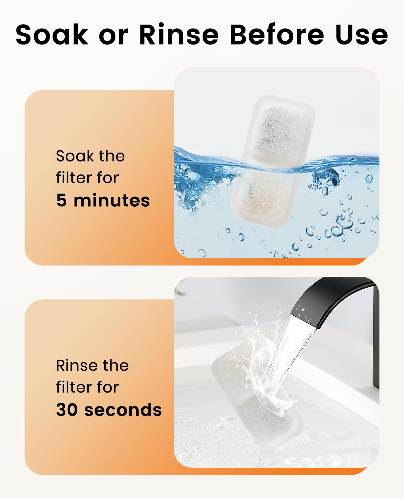 Filtros de Repuesto oneisall para Fuente de Agua de Acero Inoxidable para Gatos en Interior, Sistema de 3 Filtraciones