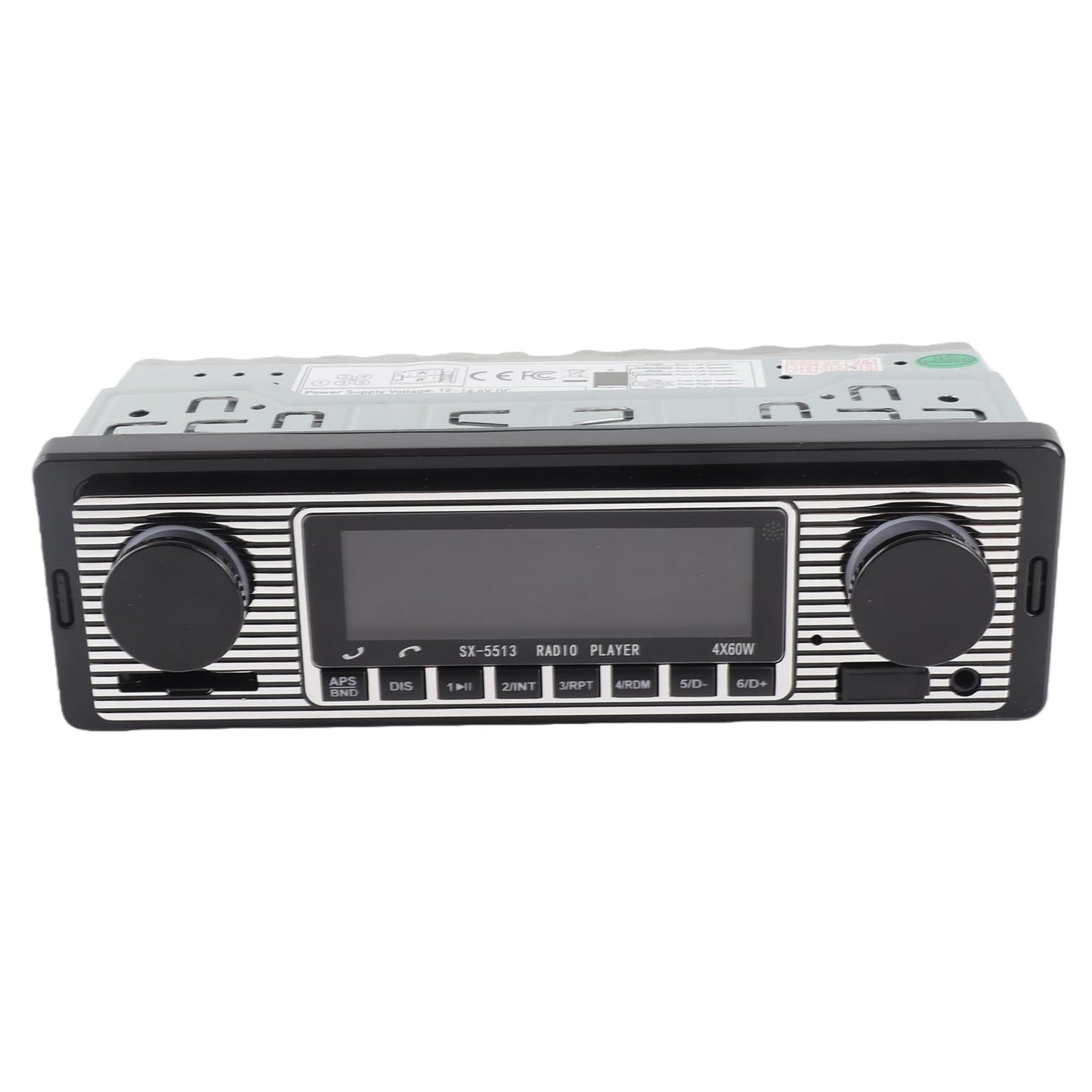 Radio Bluetooth para Automóvil, Estéreo Clásico Reproductor MP3 con USB, SD, AUX Y FM, Unidad De Montaje En Tablero