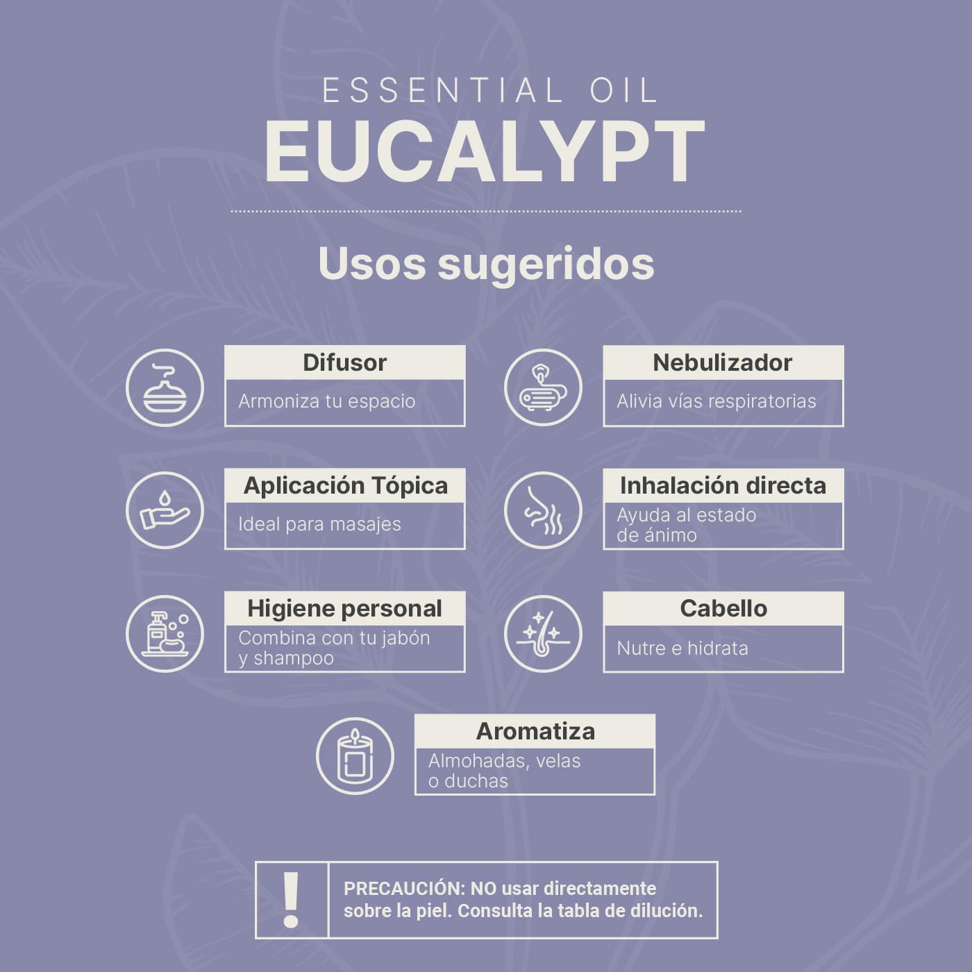 Aceite Esencial B Life Eucalipto Ingredientes Puros y Naturales 50 ml