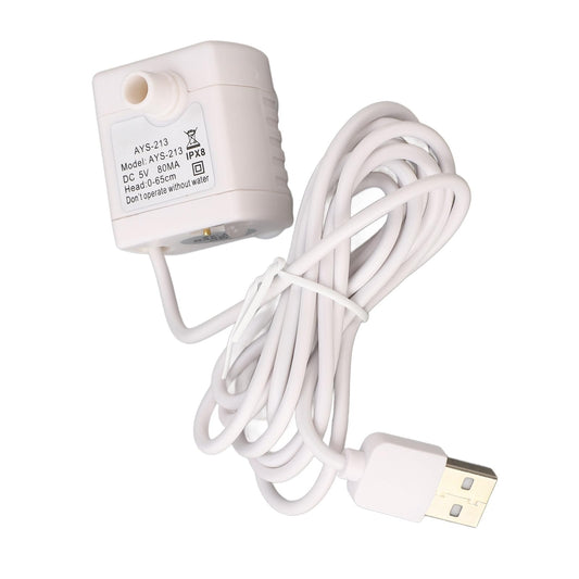Bomba de Agua para Mascotas Denash, Fuente de Agua para Gatos, Bomba de Agua Extraíble Alimentada por USB, Flujo Ajustable de 5V,