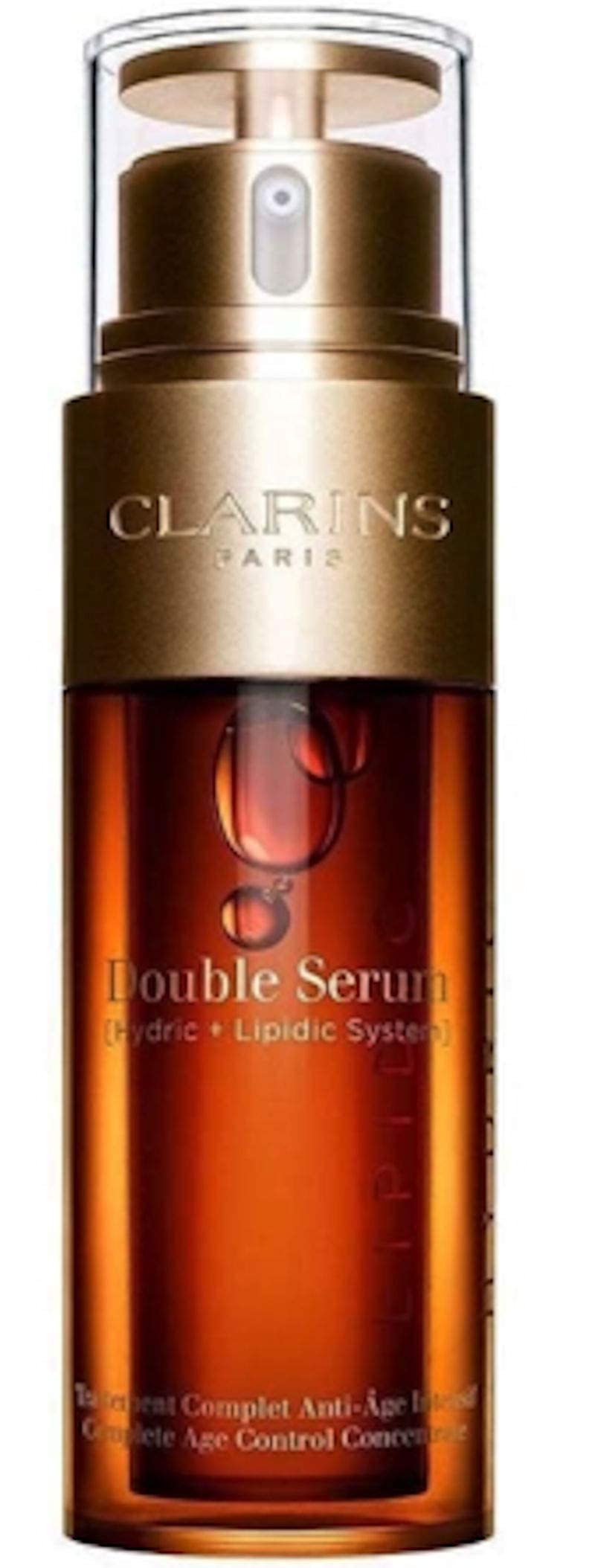 Clarins Double Serum Complete Age Control Concentrate With Tumeric - 1.6 Fluid Ounces Luxury Size