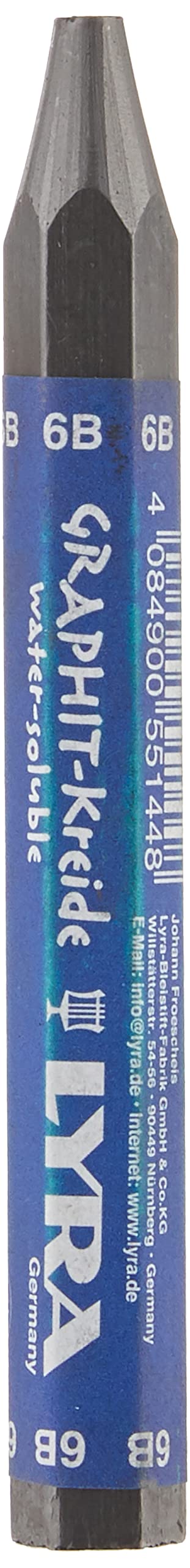 LYRA 5633240 - Lápices de grafito (varios grados, solubles en agua, 24 ceras), color negro