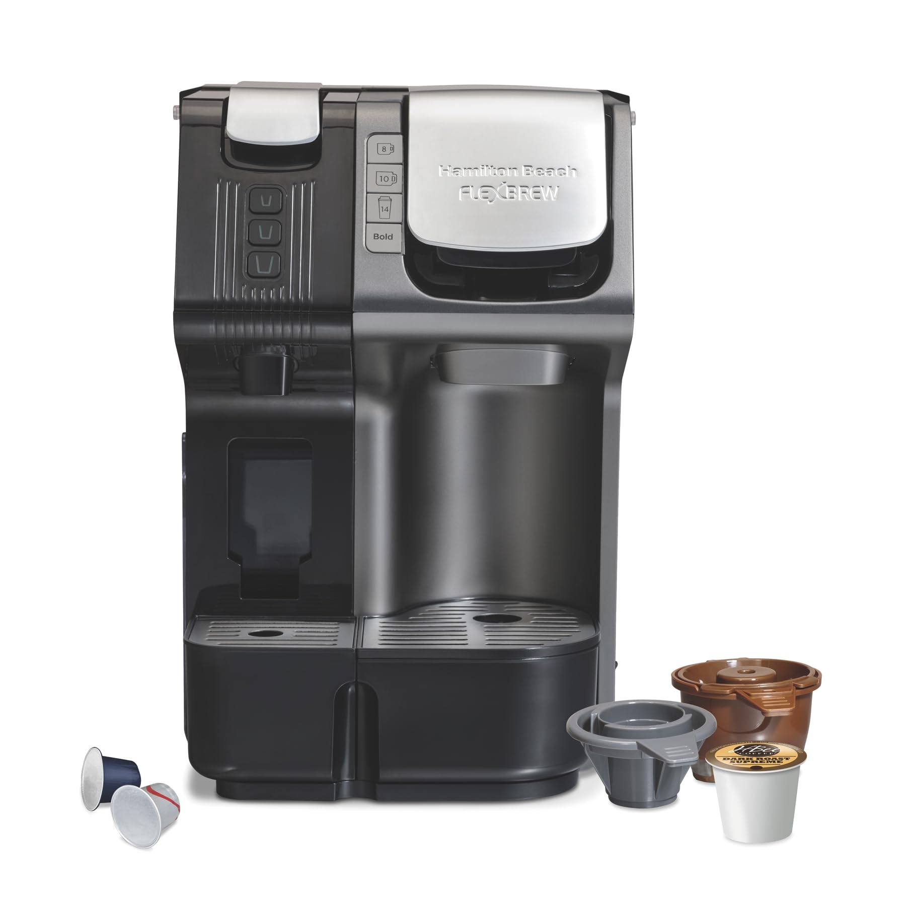 Hamilton Beach Cafetera Universal Flex Brew preparación 3 en 1 mod. 49930