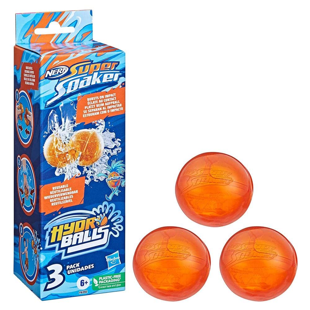 Juguete Nerf Super Soaker Hydro Balls Azules Recarga Rápida para Niños