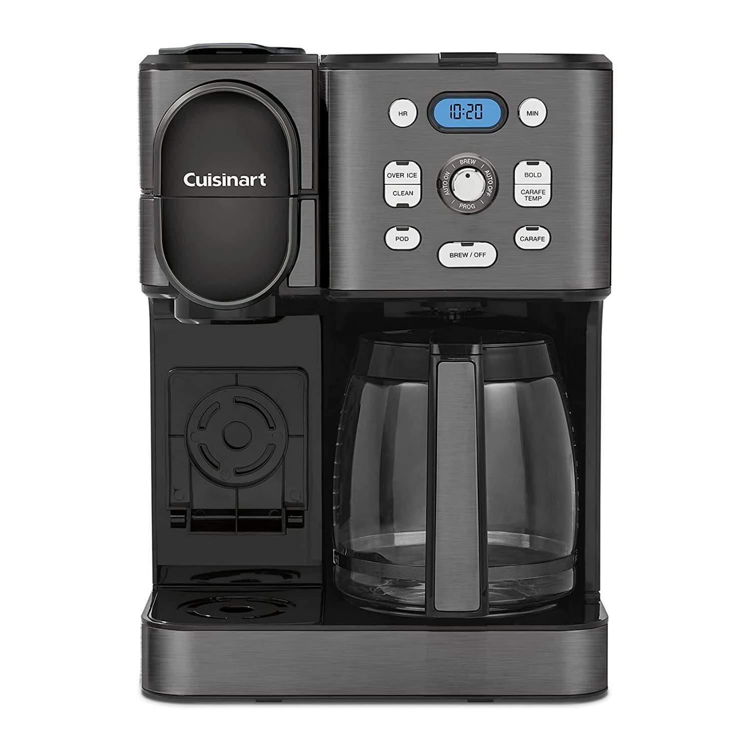Cuisinart Cafetera combinada en acero inoxidable negro