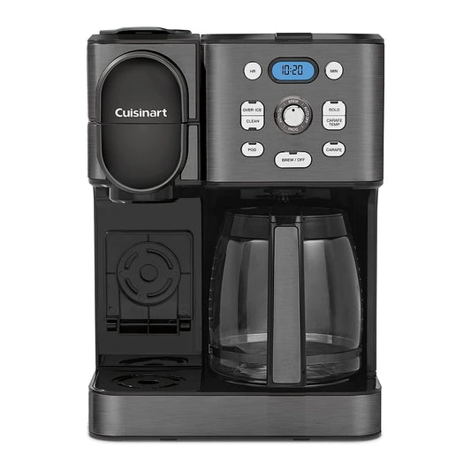 Cuisinart Cafetera combinada en acero inoxidable negro