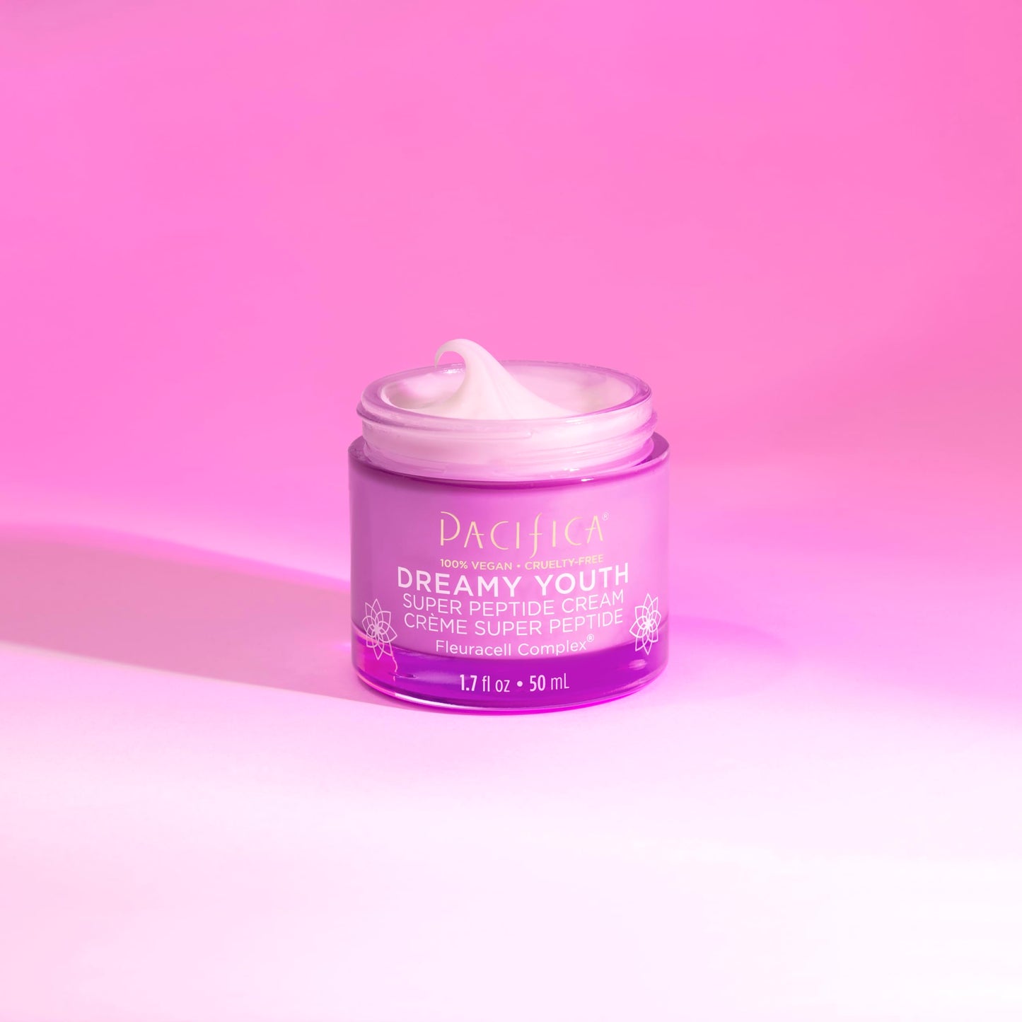 Crema Facial Hidratante Pacifica Beauty Dreamy Youth Super Peptide para Todo Tipo de Piel Envejecida Vegano y Libre de Crueldad