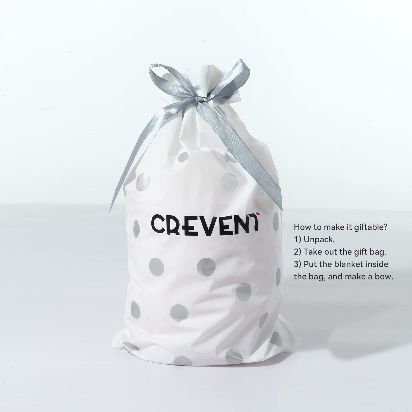 CREVENT Juguete Suave y Bonito para Acurrucarse Blankies de Seguridad para Bebé Unisex, Frente de Lunares Minky + Dorso de Sherpa (Oso Blanco)