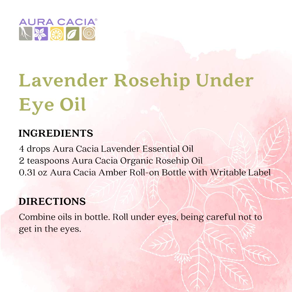 Aura Cacia Organic Natural Skin Care, Restoring Rosehip Oil with Vitamin E, 1 Fluid Ounce