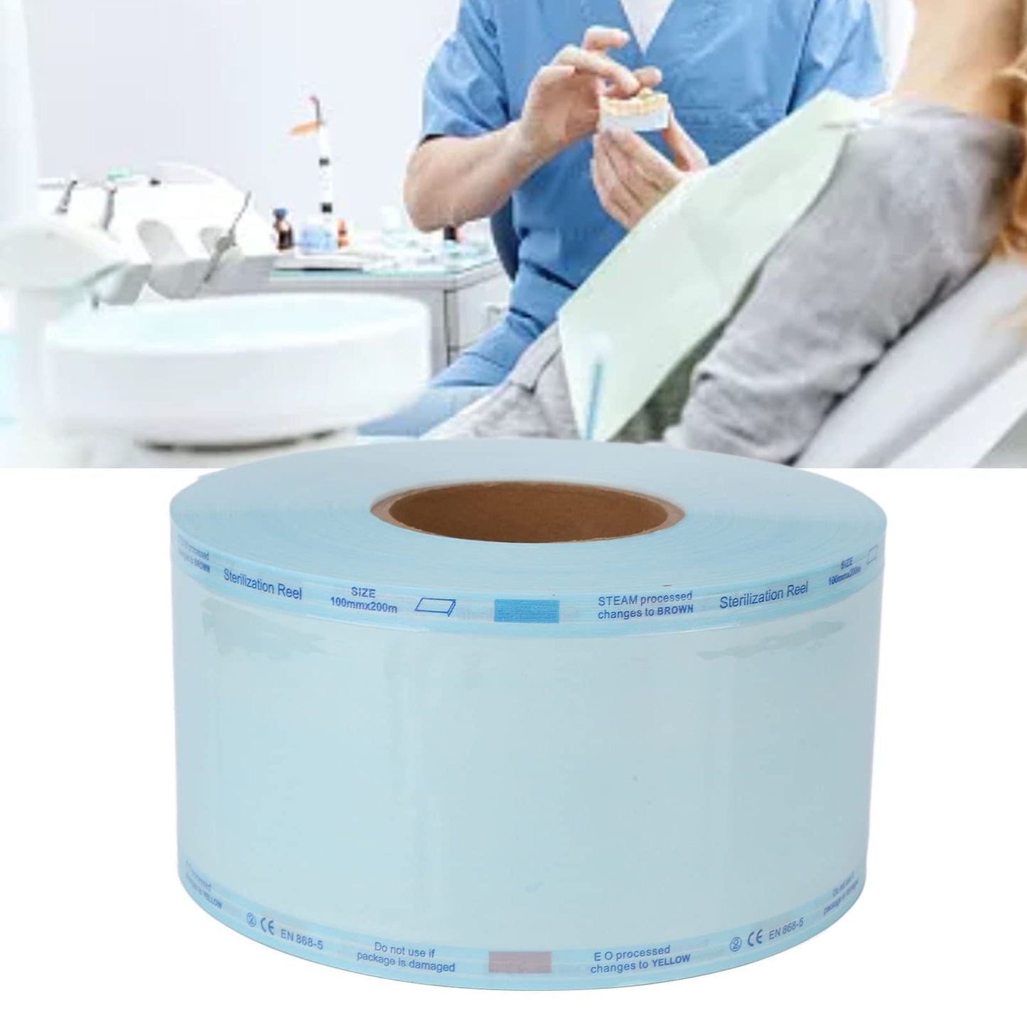 Bolsa Autosellante, Bolsa de Esterilización Autosellante Profesional, Herramienta de Almacenamiento Desechable, Bolsa de Embalaje para Teléfono Móvil para Tatuajes, Bolsas de(3.9 X 7.9in)