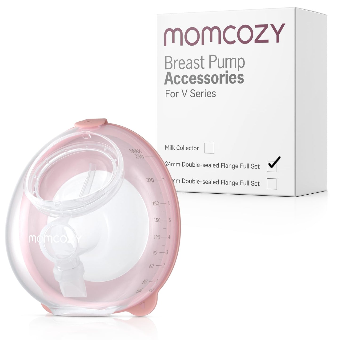 Momcozy Recolector de Leche Original Completo, Solo Compatible con V1 Pro/V2 Pro, 1 Pieza