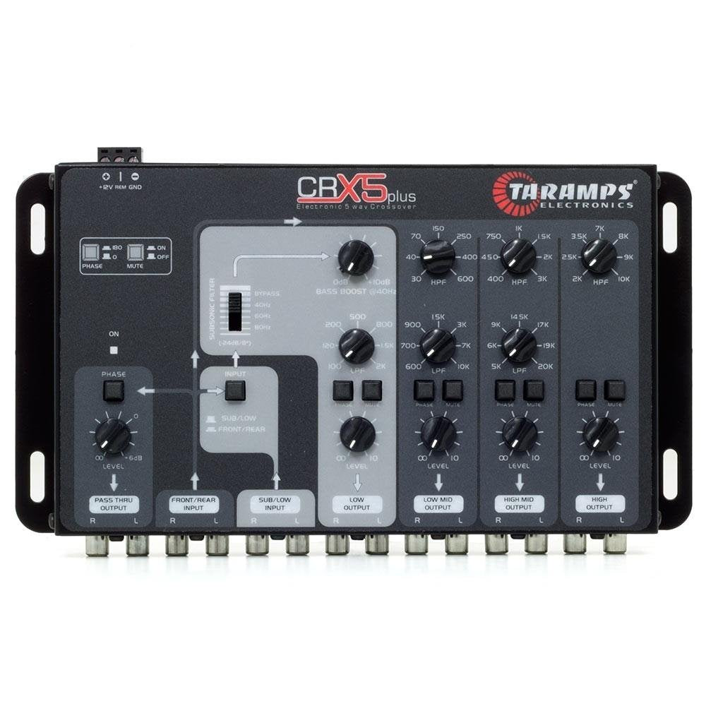 Sistema de Audio Taramps Negro de Cinco Vías para Coche