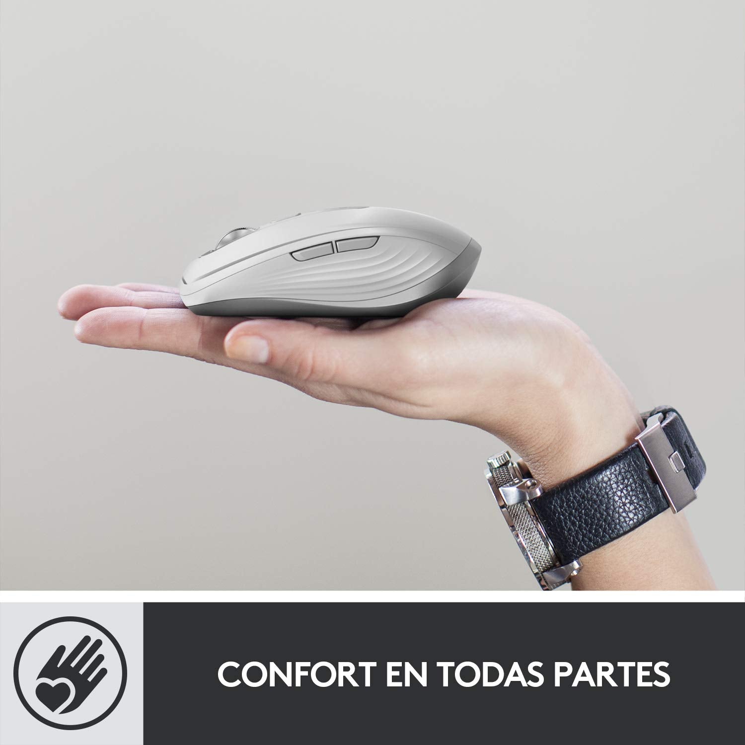 Logitech MX Anywhere 3 Mouse Compacto de Alto Desempeño, Inalámbrico, Scroll Rápido, 4000DPI, Botones Personalizables, USB-C, Bluetooth, Mac/iPad/Windows/PC/Linux/Chrome - Rosa