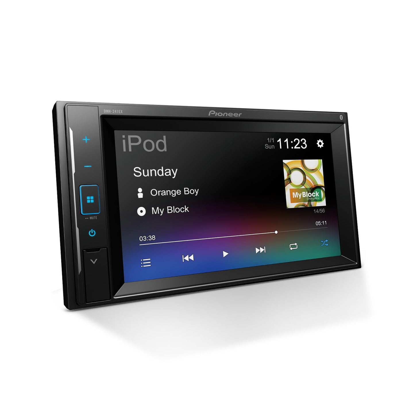 Reproductor Multimedia de Carro Pioneer DMH241EX Táctil de 6.2 Pulgadas con Bluetooth y Cámara de Respaldo Integrada