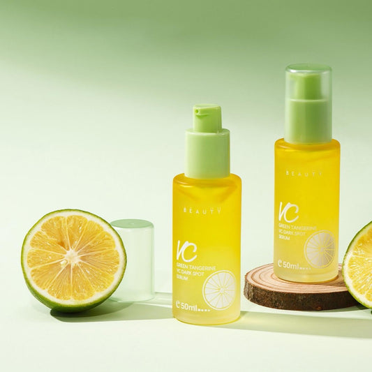 Suero Antioxidante Vitamina C Green Tangerine para Aclarar Manchas y Hidratar la Piel - 2 Piezas 50ml - Serum Facial Todo Tipo de Piel.