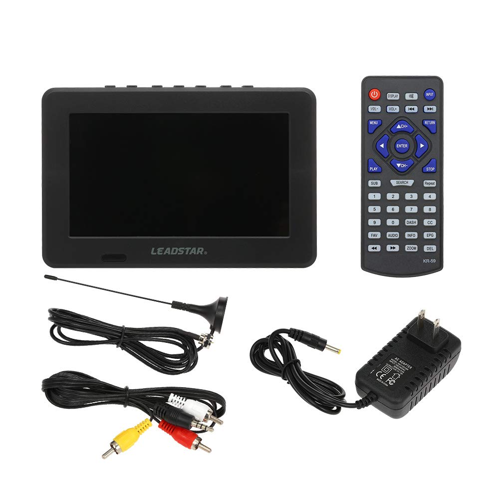 Televisión Portátil Noprm 7 Pulgadas ATSC Analógica Digital Resolución 800x600 Batería 800 mah