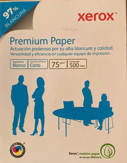 Papel Bond Xerox Blanco Tamaño Carta Caja 5000 Hojas