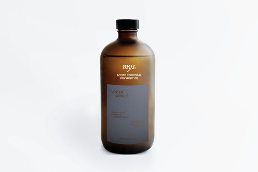 Dry body oil Mys, aceite corporal seco altamente hidrantante Mys. (500ml, Invierno)