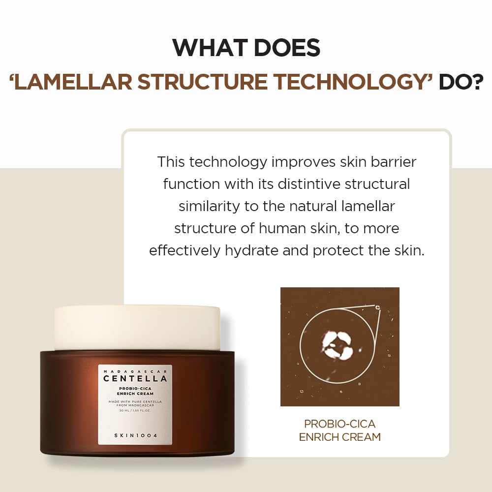 SKIN1004 Madagascar Centella Probio-Cica Enrich Cream (Crema Facial Rica en Probióticos)