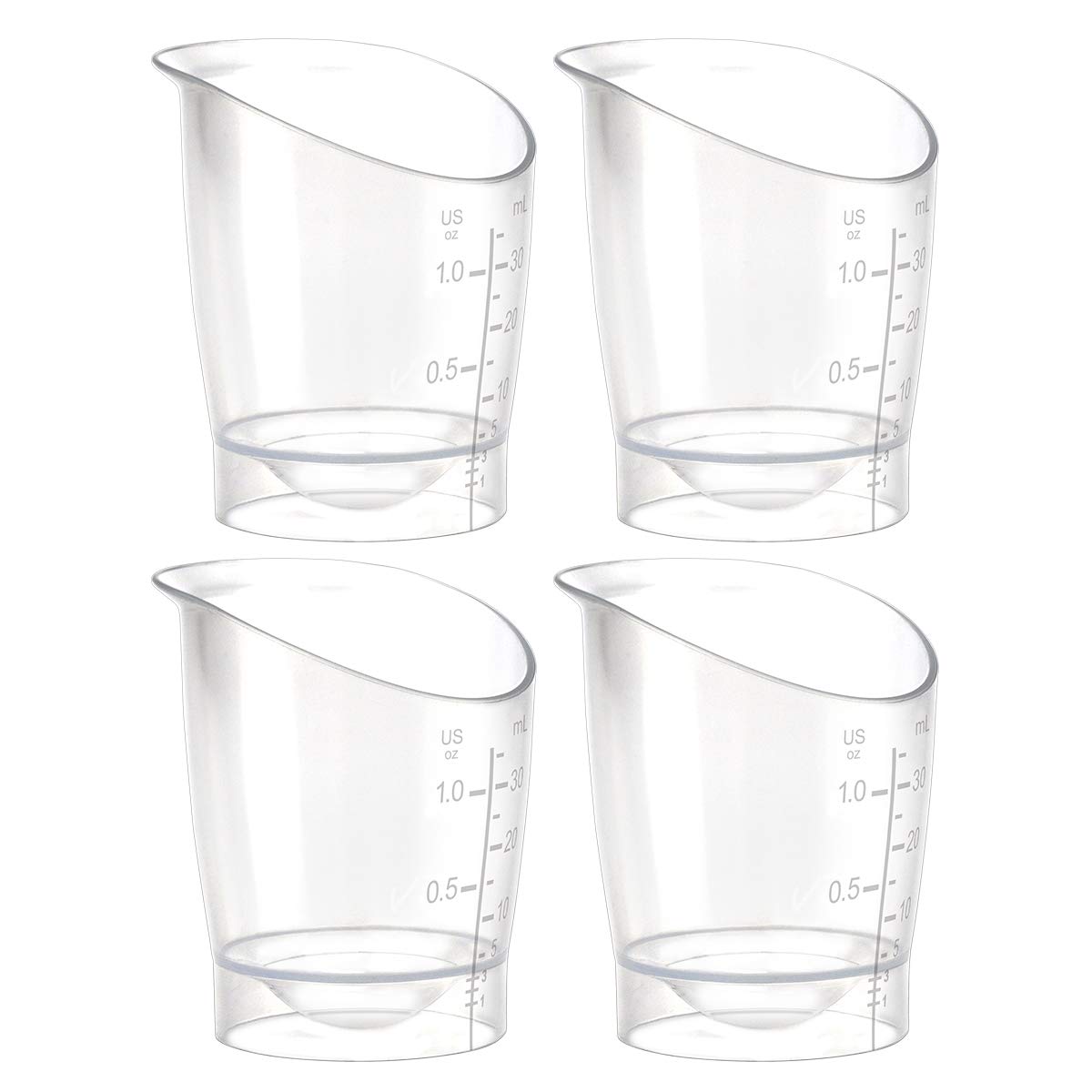 Vaso de Alimentación para Bebé Maymom, Reutilizable y Desechable para Alimentación Infantil a Corto Plazo, Recolección de Primera Leche, 1 oz, Paquete de 4