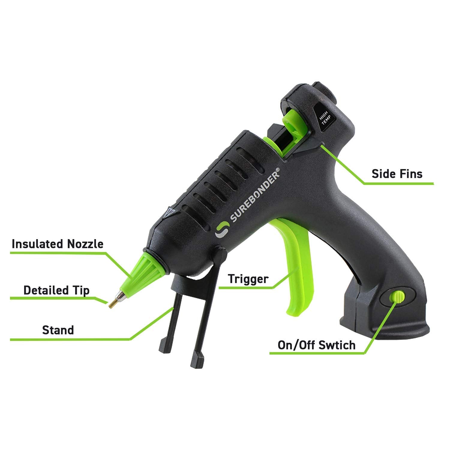 Pistola de Pegamento Caliente Surebonder H-195F Mini 20W Series Specialty