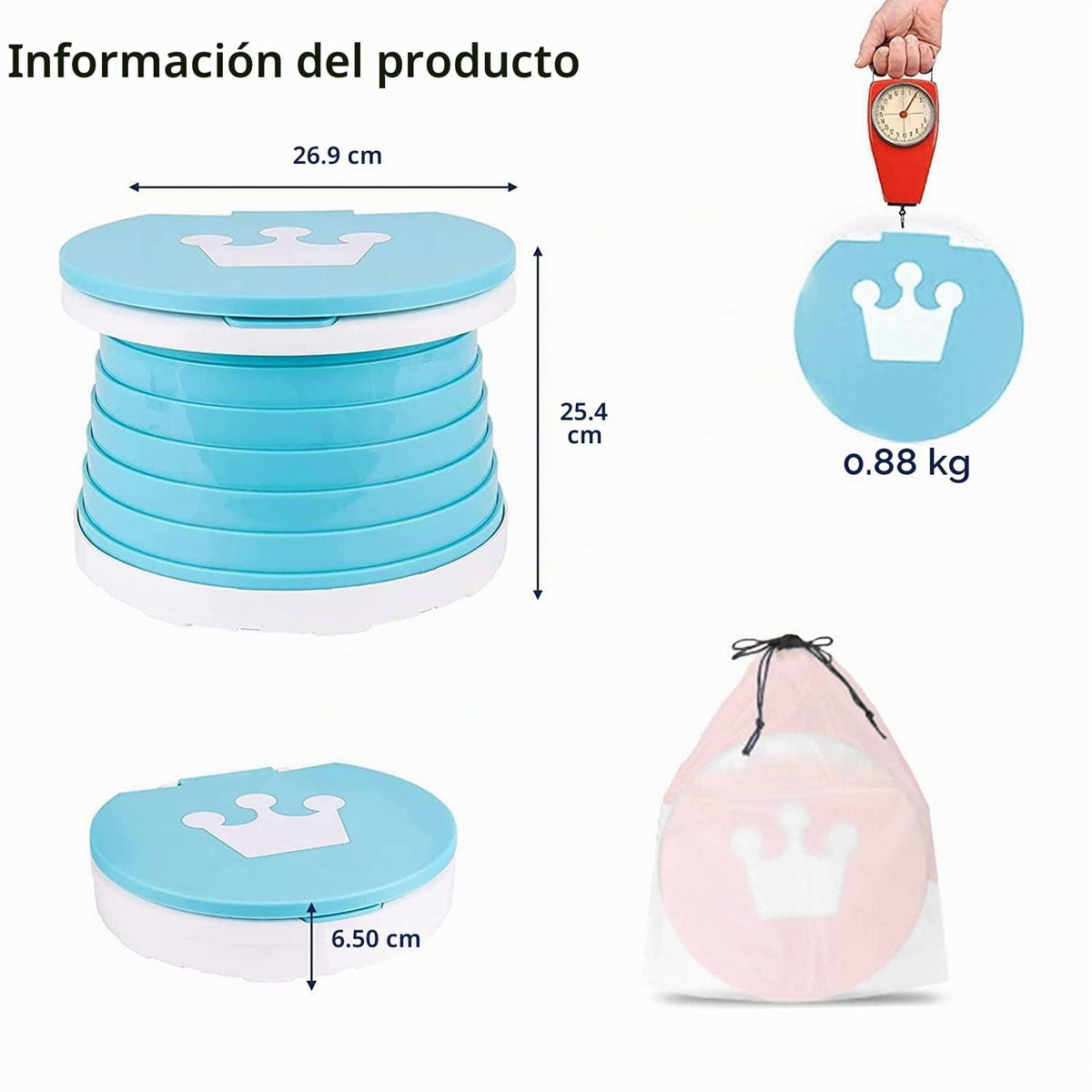 SunnySmile Orinal portátil,plegable para viajes de niños,asiento de inodoro de entrenamiento,inodoro de emergencia,portátil para viajes para coche,camping,al aire última intervensión,interior
