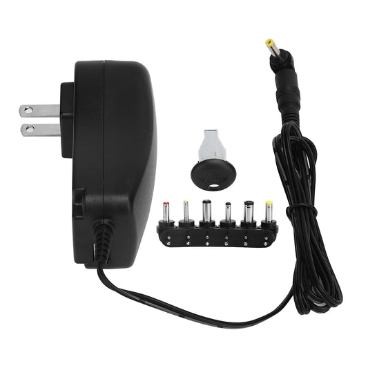 Adaptador de Corriente Universal Kafuty-1 Negro con Carga Rápida y 6 Enchufes Adaptadores