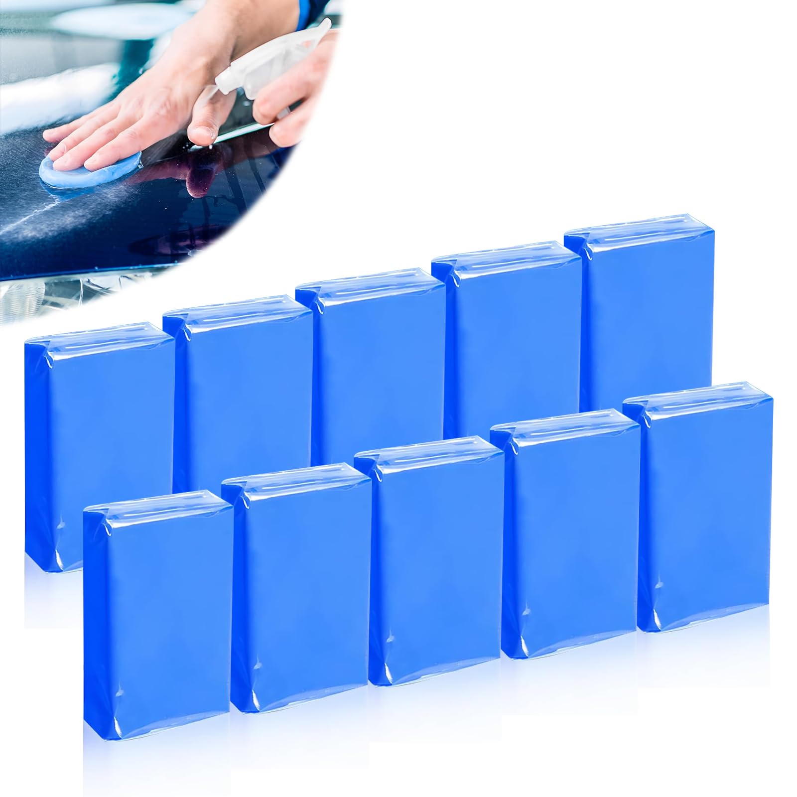 Juego de Descontaminante para Auto, Resistente al Desgaste, con Fuerte Capacidad de Adsorción para Limpieza de Automóviles y Vidrios