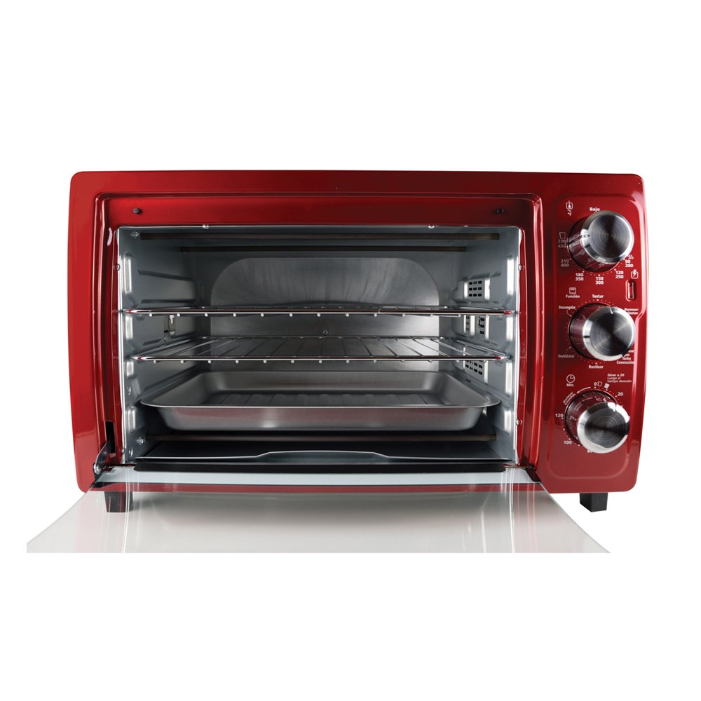 Horno Tostador Oster Rojo 32 Litros de Capacidad – Cremas y Más